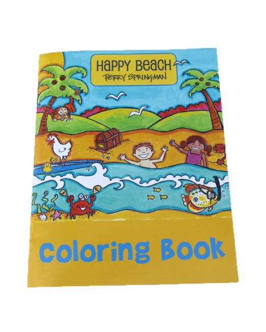 Buy the Happy Beach coloring book by The Springmans